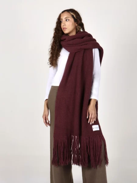 Bufandón Higuera Bordó