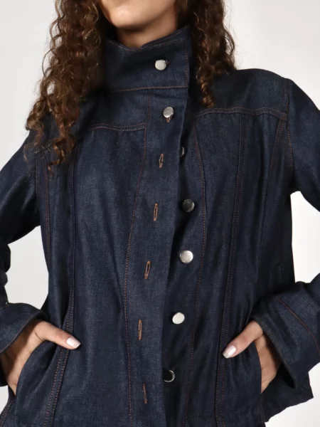 Campera Corteza Jean Azul