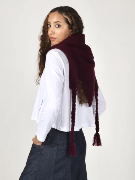 Pashmina Mariposa Bordó